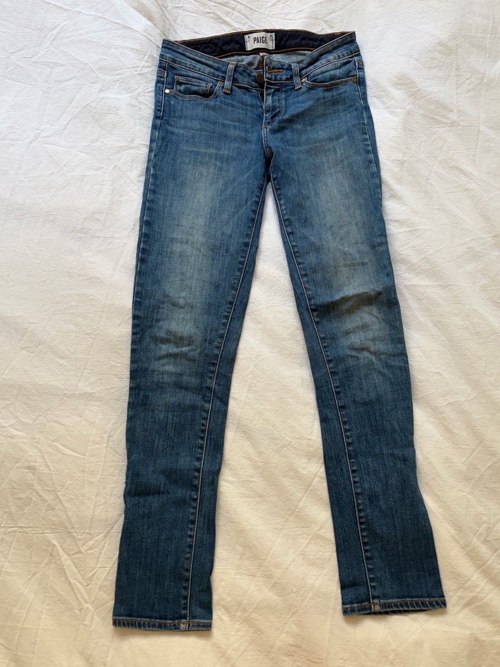 PAIGE Women's Medium Blue Skinny Jeans